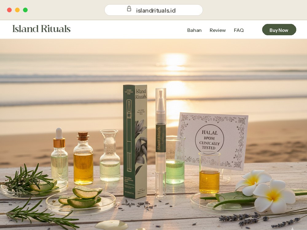 islandrituals.id — Shopify store built from scratch by Lucas